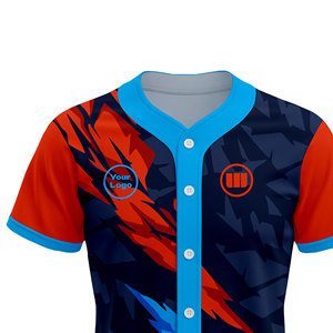 High Quality 100% Polyester <b>Baseball</b> <b>Jersey</b> Custom Sublimation Breathable Quick Dry Unisex Teamwear Manufacturer Wholesale <b>Bulk</b> - Product Image 5