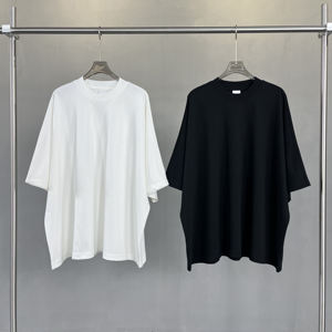 เสื้อยืดคอกลมคุณภาพสูง 275gsm ทรงโอเวอร์ไซส์ หนัก 100% ผ้าฝ้าย เสื้อยืดลำลองทรงบ็อกซี่ แขนสั้น ไม่มีลาย สำหรับผู้ชาย - Product Image 4