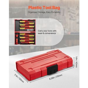 Set Professionale di 13 Utensili Isolati per Elettricisti 1000V, Set di Cacciaviti a Croce con Punta Magnetizzata - Product Image 5