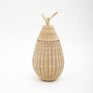 <b>Nursery</b> toy organizer hand weave rattan <b>baskets</b> room decor <b>basket</b> cute storage items for girls - Product Image 4