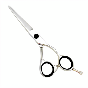 Tijeras de Corte de Pelo Profesionales Personalizadas para Barbería, Hoja Afilada de Acero Inoxidable, Mango de Goma con Apoyo para Dedos, Suministros de Salón - Product Image 2