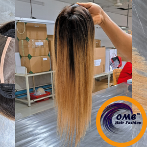 OME Topper Perruque en Cheveux Indiens Naturels Remy pour Femme, Lace Front, Lisse et Ondulé, Densité 100%, Toutes Couleurs et Longueurs, Base Mono - Product Image 3