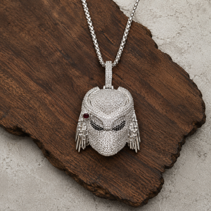Colgante Personalizado de Hip Hop con Personaje de Ciencia Ficción, Totalmente Cubierto de Diamantes, Plata de Ley 925, Micro Pavé de Moissanita, Collar de Lujo para Hombre - Product Image 2