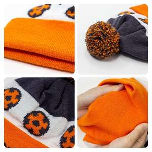 Gorros de Invierno Cómodos y Modernos con Logotipo Personalizado, Fabricación Profesional, Gorros Tejidos con Diseño Jacquard - Product Image 3