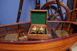 Binocular w MOP overlay in <b>wood</b> <b>box</b> - Product Image 2