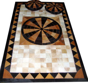 ชุดตกแต่งพื้นพรมปอกระเจาหนังวัวสไตล์ใหม่ปักลายเป็นมิตรกับสิ่งแวดล้อมป้องกันฝุ่น - Product Image 3