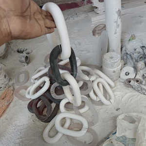 Resin Link chain decorative The colorful beautiful Design luxury <b>Large</b> chain <b>wall</b> <b>decor</b> item handmade Sculpture For modern home - Product Image 2