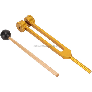 Diapasón Médico de 128Hz, Aleación de Aluminio, 8.7 Pulgadas, Dorado, CE ISO OEM ODM, Instrumentos de Diagnóstico al por Mayor - Product Image 1