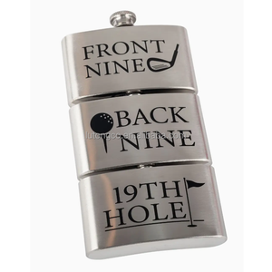 Petaca Rectangular de Acero de Bolsillo con Monograma Personalizado, Triple Función, Diseño Elegante y Resistente, Ideal para Amantes del Bourbon - Product Image 5