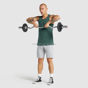 Débardeur personnalisé pour homme sans manches en coton de haute qualité, débardeur uni pour homme pour l'entraînement, grande taille, vente directe d'usine, imprimé - Product Image 3