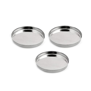 Plato de Acero Inoxidable Hecho a Mano en India, el Más Elegante del Mercado - Product Image 3