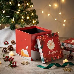 Custom Base Lid Christmas Gift <b>Box</b> Set Sponge Lining Matt Lamination <b>Photo</b> Frame Use ODM/OEM Size Printing Paper Packaging <b>Box</b> - Product Image 3