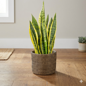 Ensemble de pots de fleurs d'intérieur en jonc de mer OEM ODM, paniers tissés pour plantes, paniers de rangement décoratifs en provenance du Vietnam - Product Image 2