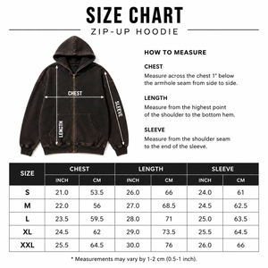 Sweat-shirt à capuche zippé pour homme, 460 GSM, épais, délavé à l'acide, effet soleil, vintage, grunge, coupe oversize, logo personnalisé, streetwear - Product Image 5
