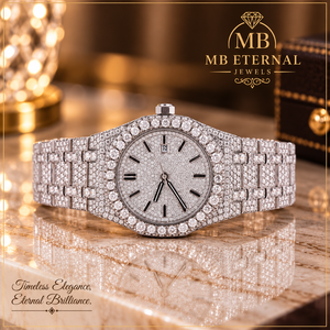 Reloj de Cuarzo Analógico Unisex MB ETERNAL JEWELS con Diamantes, Esfera Cuadrada, Acero Inoxidable de 41 mm, Movimiento Citizen, Cierre Desplegable, Elegante - Product Image 4
