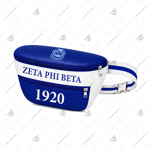 กระเป๋าคาดเอวหนังเทียมปักลายกรีก Zeta phi Beta สำหรับทุกฤดูกาล - Product Image 2
