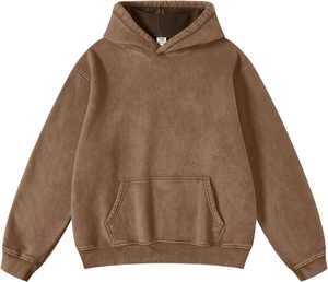 Sudadera con Capucha Oversize de Forro Polar para Hombre, Lavado Ácido, 100% Algodón Mezclado, Personalizable, Fabricada en Pakistán - Product Image 1