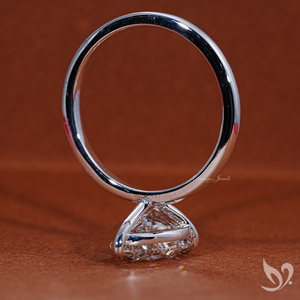 Anillo de Compromiso Solitario con Diamante Cultivado en Laboratorio de 3 Quilates, Corte Pera, Certificado IGI, Oro Sólido de 18K, Aniversario de Bodas - Product Image 2
