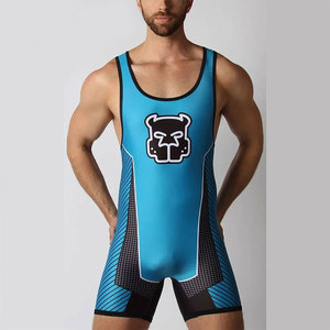 Wrestling <b>Singlets</b> Unisex One Piece Bodysuit High Elastic Sleeveless for Adult Gym Sport Fitness <b>Weightlifting</b> - Product Image 1