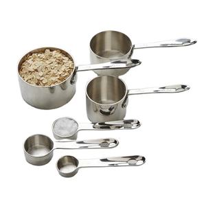 Ensemble de tasses à mesurer en acier de luxe avec poignées pour la maison, la cuisine, l'hôtel, le restaurant et la boulangerie, décoration intérieure - Product Image 3