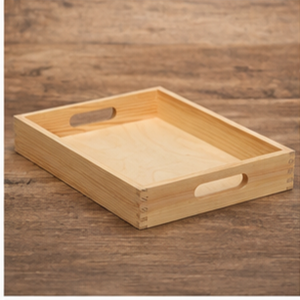Plateau de rangement rectangulaire en bois, design minimaliste, multifonctionnel, accessoire de table de cuisine intérieur - Product Image 6