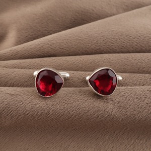 Designer Handcrafted Pink Rubellite Gemstone <b>Cufflinks</b> <b>Set</b> in 925 Sterling Silver Handmade Unisex Jewelry Elegant Formal Wear - Product Image 5