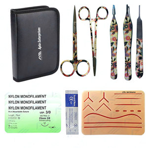 Surgical and Veterinary Instruments <b>Kit</b> with Medic Tools Surgical Training Professional Minor Surgery <b>Suture</b> Set CE-Certified - Product Image 1