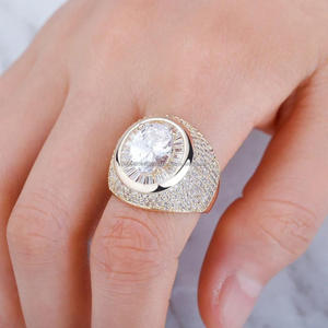 Bague de déclaration ovale en argent sterling 925 de qualité supérieure avec diamant de laboratoire pour les acheteurs de bijoux en gros - Product Image 5