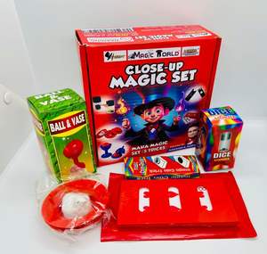 <b>Magic</b> Set <b>Box</b> 5 Items Kids <b>Magic</b> Toy Set Egg to Hen Ball & VASE Card Vanish Frame Coin Gone CASE & DICE AUTOMIZER - Product Image 6