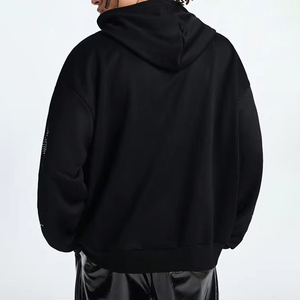 Hoodie d'hiver surdimensionné à coupe diamantée en mélange de coton avec décorations en strass, ODM pour un usage quotidien décontracté et un style urbain - Product Image 5