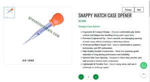 Snappy Watch Case Opener <b>Tool</b> Precision Back Cover <b>Remover</b> Jewelry Making Watch Repair Hand <b>Tool</b> |Item No GS-1999 - Product Image 3