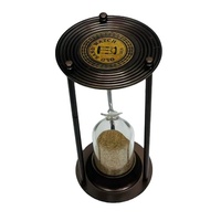 Reloj de Arena de Aluminio con Acabado en Cobre de 8'' con Diseño 3D de Ángel Animal |   Pie Decorativo Vintage para Mesa de Graduación