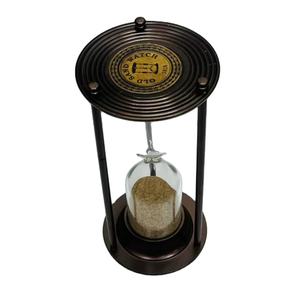 Reloj de Arena de Aluminio con Acabado en Cobre de 8'' con Diseño 3D de Ángel Animal |   Pie Decorativo Vintage para Mesa de Graduación - Product Image 1