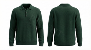 Chemise personnalisée à manches courtes en tricot avec fermeture boutonnée, design classique, style confortable, anti-plis - Product Image 4