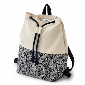 Custom Jute <b>Canvas</b> <b>Drawstring</b> Backpack 43x46x12 cm Lace Printed Gym Sports <b>Bag</b> Wholesale OEM ODM Private Label Supplier Exporter - Product Image 2