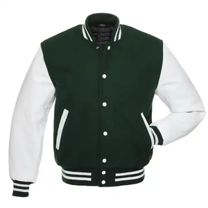 Unisex Cotton Varsity <b>Jackets</b> with Custom Designer Logo Wholesale Casual Baseball Coat for Winter <b>Plus</b> <b>Size</b> Letterman <b>Jacket</b> - Product Image 5