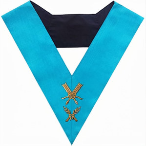 ปกเสื้อสำหรับเจ้าหน้าที่ - ลายปักดิ้นทองแบบฝรั่งเศส Groussier Rite Moire ปักด้วยมือ - Product Image 3