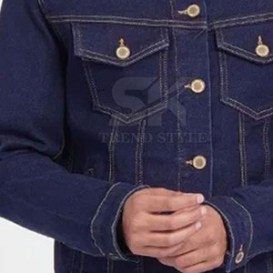 Factory Manufacture New Arrival <b>Long</b> Sleeve <b>Men</b> Jeans <b>Jacket</b> Customized Wholesale <b>Men</b> Jeans <b>Jacket</b> - Product Image 6