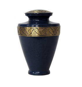 Urna de metal de cremación con revestimiento negro, tamaño grande, diseño elegante, precio barato, venta de urna de cremación de metal decorativa para sala de exposiciones - Product Image 4