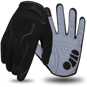 Full Finger Non-Slip Cycling Gloves Breathable Polyester for Men Summer Use Pull-On Closure - Product Image 1