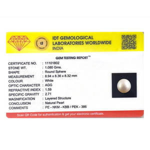 5.4 Carat Natural Freshwater Coin Pearl Loose Gemstone for Jewelry Making - Product Image 3