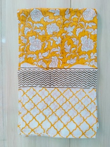 Hand Made Block Printed 100% Cotton Wooden Block Printed Women Beach Pareos Longs Sarongs Beach Cover <b>Indian</b> <b>Scarfs</b> - Product Image 2