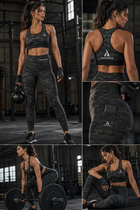 Women Seamless Yoga Set High Waist Gym Leggings Sports Bra Fitness Workout Activewear Training Clothing Set - Product Image 5