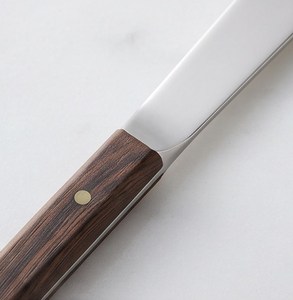 Juego de tenedores de acero inoxidable con mango de madera, diseño minimalista, cubiertos duraderos para bodas y cenas en hoteles - Product Image 2