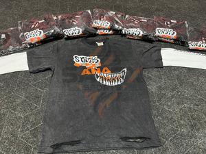 Custom Oversized <b>Tshirt</b> Long Sleeves Streetwear Boxy Vintage DTG Print Graphic Double Layer Long Sleeve T-Shirt - Product Image 2