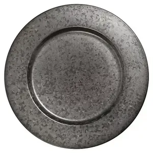 Plato de Servir Redondo de Hierro Dorado Rosa, Estilo Americano, Ecológico, Pulido, para Decoración de Mesa de Bodas y Eventos - Product Image 2