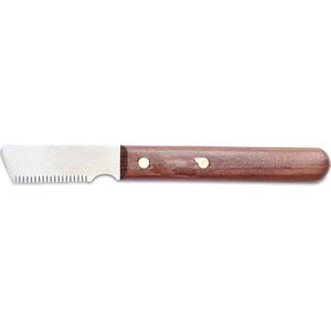 Couteau de toilettage professionnel pour animaux de compagnie avec manche en bois pour la coupe et l'élimination des poils des chiens et des chats - Product Image 3