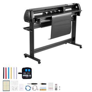 Macchina da Taglio per Vinile a Doppia Lama con Forza e Velocità Regolabili, Display LED, Larghezza Massima di Alimentazione 53 Pollici, Macchina per Taglio Protezioni Schermo - Product Image 1