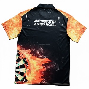 Camisetas Polo de Dardos con Diseño de Moda, Sublimadas, de Poliéster Estampado, con Cierre - Product Image 2