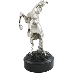 Sculpture de cheval en métal, figurine artistique décorative pour table de salon, thème animal traditionnel, design artisanal - Product Image 2